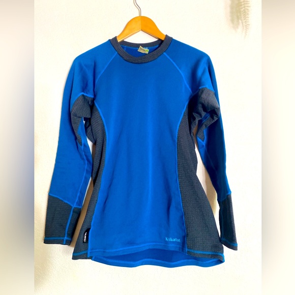 KOKATAT Blue/Gray Women’s Polartec Activewear Top Shirt Base Layer SZ MEDIUM - Picture 1 of 4